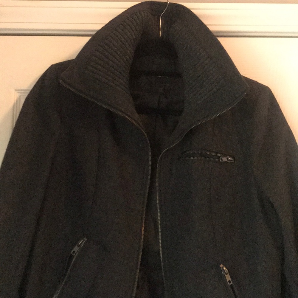 Express wool high neck coat